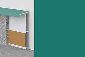 Плинтус Плинтус ковровый с фурнитурой и ребрами жесткости Dollken TL-51 2307 фото  | FLOORDEALER