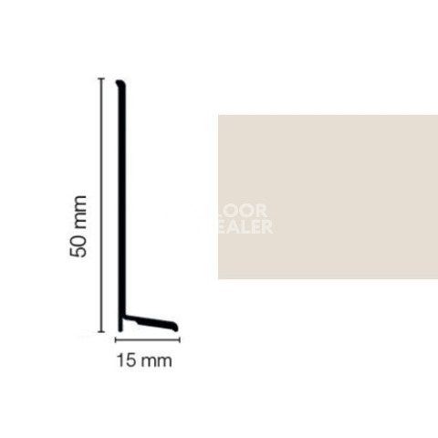 Плинтус Плинтус эластичный Dollken WL50 life biały (117) фото 1 | FLOORDEALER