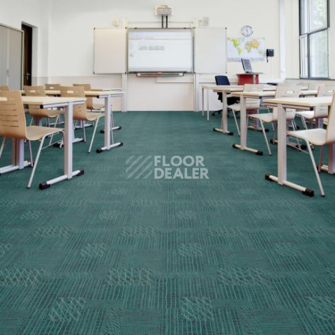 Forbo Flotex Vision Pattern 560001 (Network) Carbon фото 2 | FLOORDEALER