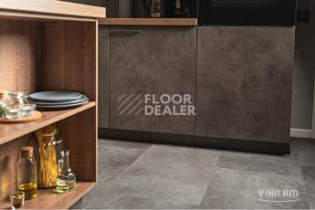 Vinilam Ceramo Stone 2,5 мм 71610 Цемент Стальной фото 4 | FLOORDEALER
