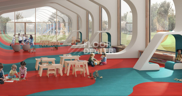 Линолеум Gerflor Uni Walton 0010 Pompeji Red фото 3 | FLOORDEALER