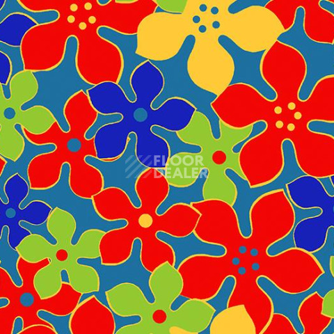 Ковролин Forbo Flotex Vision Floral 620008 (Field) Carnival фото 1 | FLOORDEALER