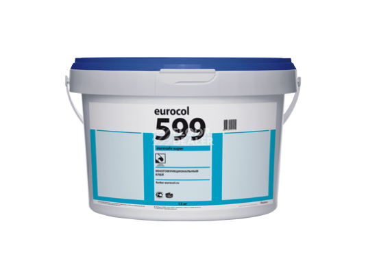 Сопутствующие материалы Воднодисперсионный клей EuroSafe Super 599 Водно-дисперсионный клей Forbo 599 EuroSafe Super 10 кг фото 1 | FLOORDEALER