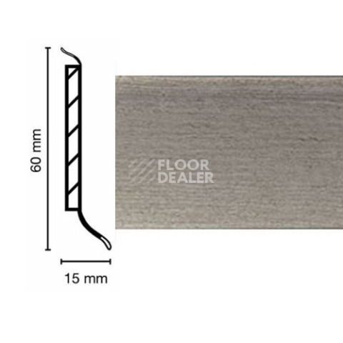 Плинтус Плинтус на деревянной основе Dollken S-60 flex life top 2780 фото 1 | FLOORDEALER