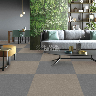 Ковровая плитка Desoma Flock Net Beige 015011 фото 2 | FLOORDEALER