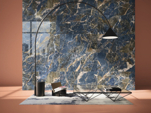 Icaro 120 X 280 Blue Marble фото 2 | FLOORDEALER