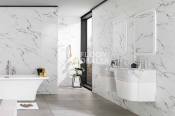 Marmol Carrara 596x596 Carrara Blanco Brillo L 59,6x59,6 фото 3 | FLOORDEALER