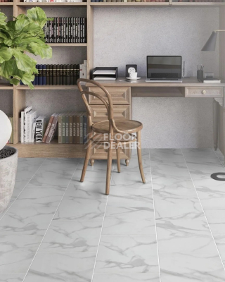 Кварцвиниловые полы AW Invictus Primus Tile Pure Marble Snow фото 2 | FLOORDEALER