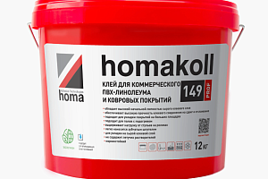 Сопутствующие материалы Homakoll 149 Prof  Клей для коммерческих ПВХ покрытий водно-дисперсионный Homakoll 149 Prof 24 кг. Клей для коммерческих ПВХ покрытий водно-дисперсионный фото  | FLOORDEALER
