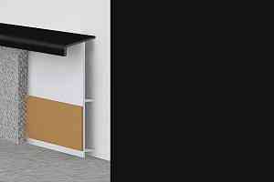 Плинтус Плинтус ковровый с фурнитурой и ребрами жесткости Dollken TL-51 0110 фото  | FLOORDEALER