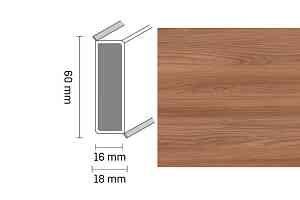 Плинтус Широкий плинтус Cubu flex life XL 60/19 Touch and style 2949 aralie фото  | FLOORDEALER