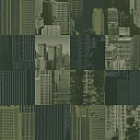 Ковровая плитка Ege Highline Cityscapes Skylines Green rfm 52955090  | FLOORDEALER