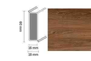 Плинтус Широкий плинтус Cubu flex life XL 60/19 Touch and style 2948 leander фото  | FLOORDEALER