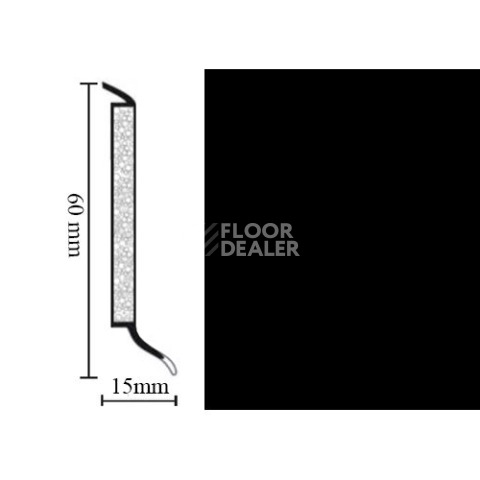 Плинтус Hsl 6 универсальный плинтус 0110 black фото 1 | FLOORDEALER
