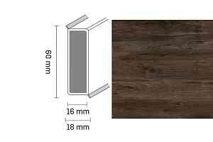 Плинтус Широкий плинтус Cubu flex life XL 60/19 Touch and style 2957 gauguin фото  | FLOORDEALER