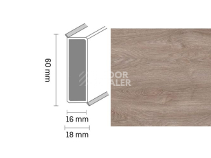 Плинтус Широкий плинтус Cubu flex life XL 60/19 Touch and style 2942 madelon фото 1 | FLOORDEALER