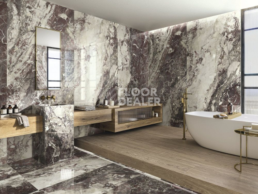 Керамогранит Breccia 120X278 Viola Pol Rect фото 2 | FLOORDEALER