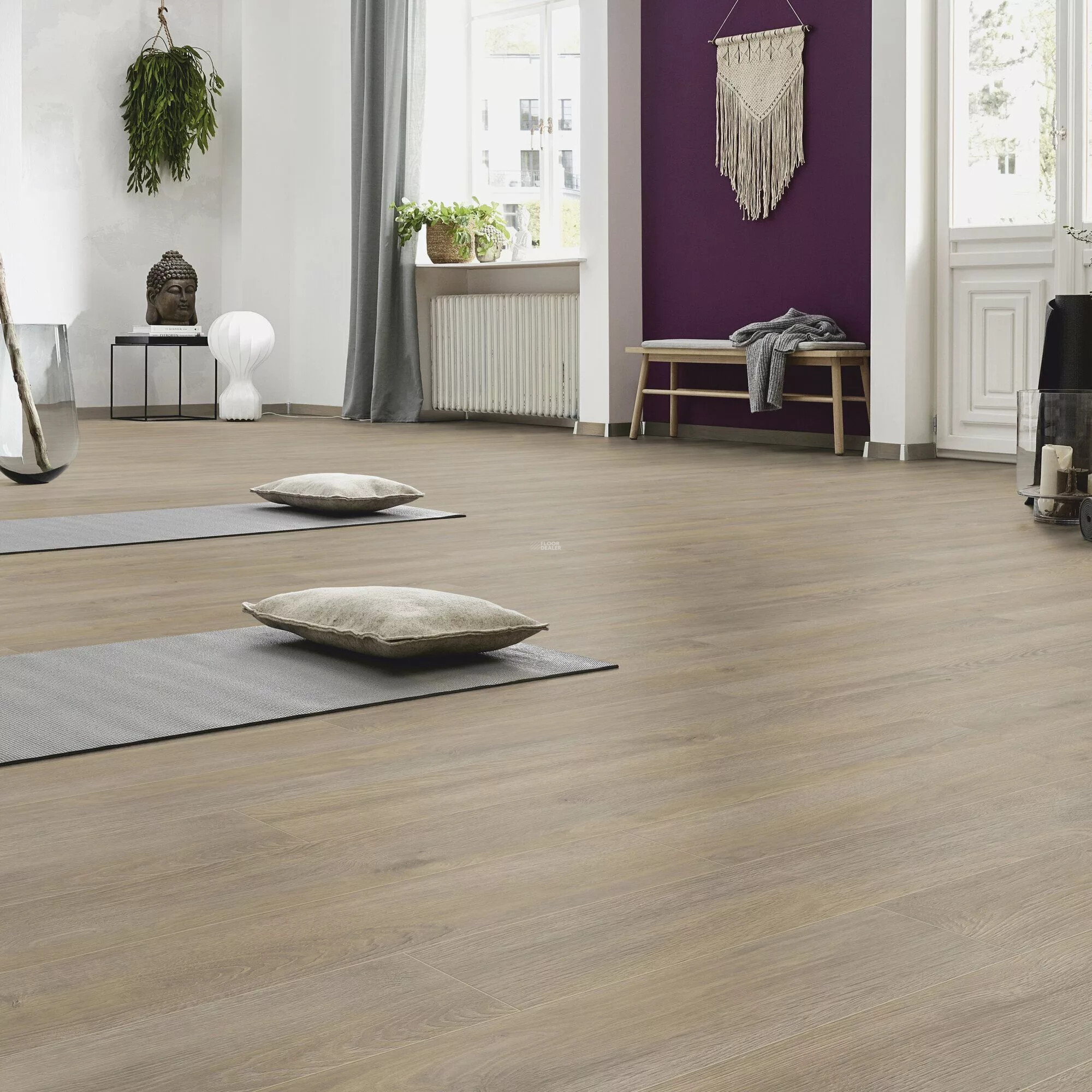 Kronotex Herringbone 10мм D6014 Дуб Эльба бежевый фото 2 | FLOORDEALER