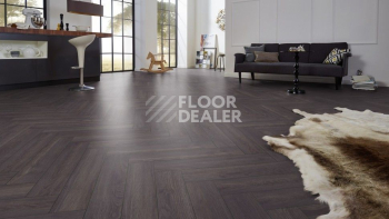 Kronotex Herringbone 8мм d6010 Дуб Эльба Черный фото 5 | FLOORDEALER