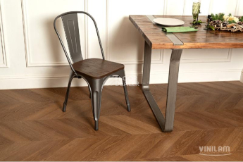 Кварцвиниловые полы Vinilam Parquet Chevron 8,5 мм I1651102 Шеврон Плезир фото 1 | FLOORDEALER