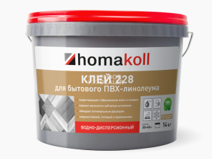 Сопутствующие материалы Homakoll 228 для бытового линолеума Homakoll 228 4 кг. Клей для бытового линолеума, водно-дисперсионный фото 1 | FLOORDEALER