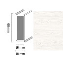 Плинтус Широкий плинтус Cubu flex life XL 60/19 Touch and style 2959 puccini  | FLOORDEALER