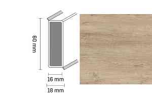 Плинтус Широкий плинтус Cubu flex life XL 60/19 Touch and style 2936 tibidabo фото  | FLOORDEALER