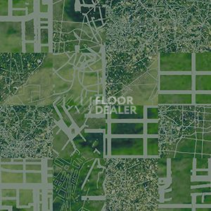 Ковровая плитка Ege Highline Cityscapes Aerial Map Green rfm 52205011 фото 1 | FLOORDEALER