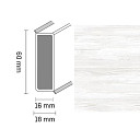 Плинтус Широкий плинтус Cubu flex life XL 60/19 Touch and style 2958 andersen  | FLOORDEALER