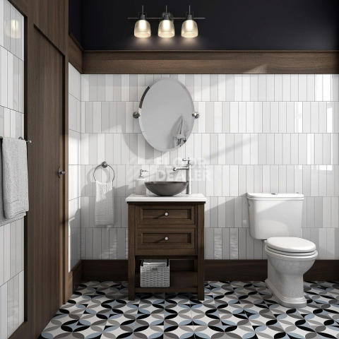 lat Flat White Matt 7.5X30 фото 2 | FLOORDEALER