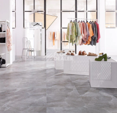 Forbo Allura Decibel Material 9019AD8 dark grey emperador (75x50 cm) фото 2 | FLOORDEALER