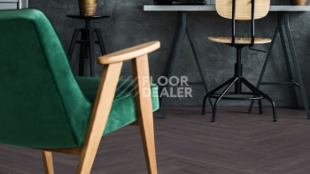 Kronotex Herringbone 8мм d6010 Дуб Эльба Черный фото 2 | FLOORDEALER