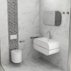 Carrara Blanco Mosaico 333x1000 Marmol Carrara Blanco 33,3x100 фото 5 | FLOORDEALER
