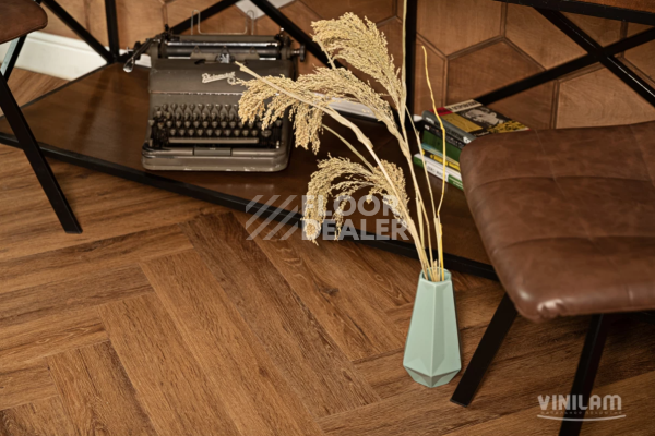 Кварцвиниловые полы Vinilam Parquet Herringbone Glue 2.5мм IS11210 Паркет Де Вилль Glue фото 1 | FLOORDEALER