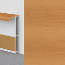 Плинтус Плинтус ковровый с фурнитурой и ребрами жесткости Dollken TL-51 57 Бук  | FLOORDEALER