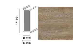 Плинтус Широкий плинтус Cubu flex life XL 60/19 Touch and style 2940 takoua фото  | FLOORDEALER