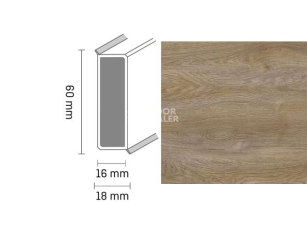Плинтус Широкий плинтус Cubu flex life XL 60/19 Touch and style 2940 takoua фото 1 | FLOORDEALER
