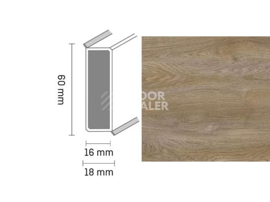 Плинтус Широкий плинтус Cubu flex life XL 60/19 Touch and style 2940 takoua фото 1 | FLOORDEALER