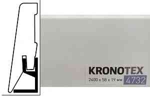 Плинтус Плинтус МДФ Kronotex ламинированный D4732 Плинтус ламинированный МДФ Kronotex Белый фото  | FLOORDEALER