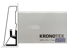 Плинтус Плинтус МДФ Kronotex ламинированный D4732 Плинтус ламинированный МДФ Kronotex Белый фото 1 | FLOORDEALER