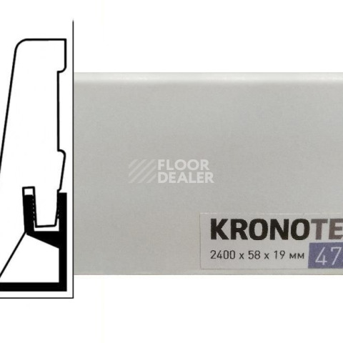 Плинтус Плинтус МДФ Kronotex ламинированный D4732 Плинтус ламинированный МДФ Kronotex Белый фото 1 | FLOORDEALER