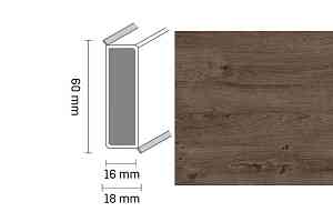 Плинтус Широкий плинтус Cubu flex life XL 60/19 Touch and style 2955 safia фото  | FLOORDEALER
