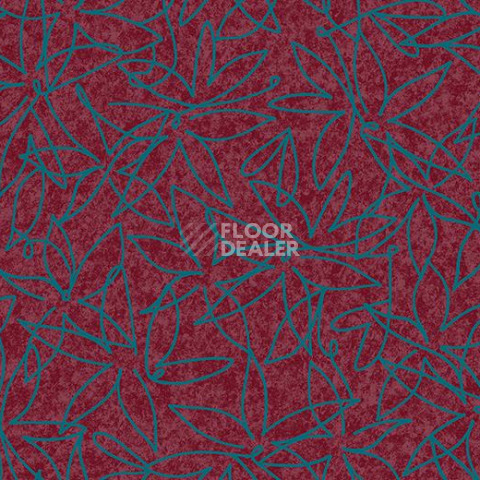 Ковролин Forbo Flotex Vision Floral 500018 (Field) Cranberry фото 1 | FLOORDEALER