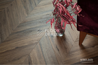 Кварцвиниловые полы Vinilam Parquet Chevron 2.5мм I107516 Шеврон Лувр фото 1 | FLOORDEALER