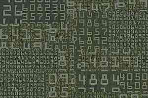 Ковровая плитка Ege Highline Contrast Square Numbers Green rfm 52956419 фото  | FLOORDEALER