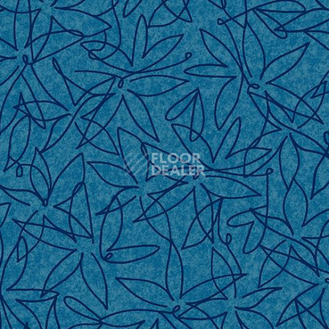 Ковролин Forbo Flotex Vision Floral 500009 (Field) Lagoon фото 1 | FLOORDEALER