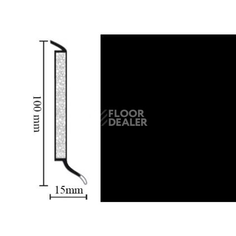 Плинтус Hsl 10 универсальный плинтус 0110 black фото 1 | FLOORDEALER