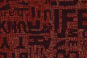 Ковровая плитка Ege Highline Contrast Text Layers Red rfm 52206422 фото  | FLOORDEALER