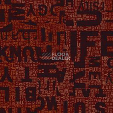 Ковровая плитка Ege Highline Contrast Text Layers Red rfm 52206422 фото 1 | FLOORDEALER